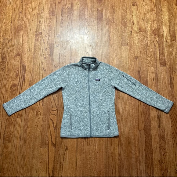 Patagonia Better Sweater Fleece Full Zip Jacket in Birch Grey White size M - Picture 2 of 16